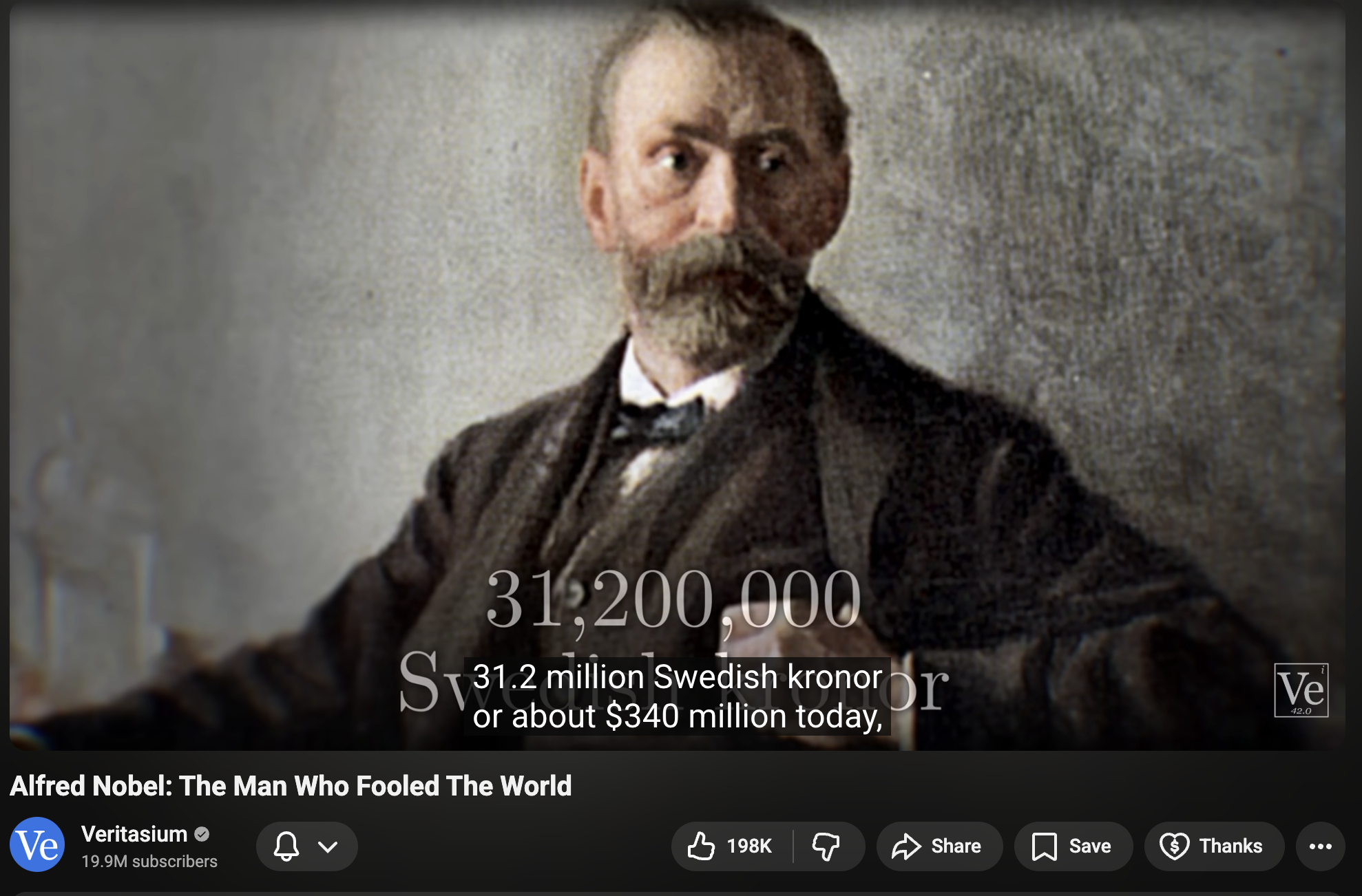 Nobel veritasium screenshot